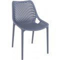 Fine-Line Air Outdoor Dining Chair  Dark Gray - Set of 2 FI213678